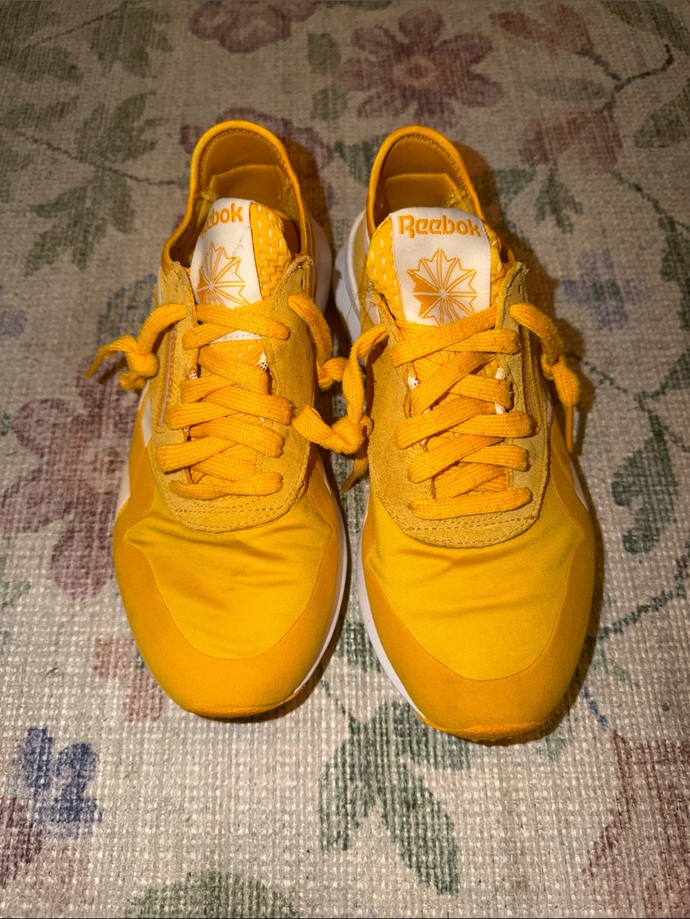 Reebok Yellow Women's Lace-Up Sneakers